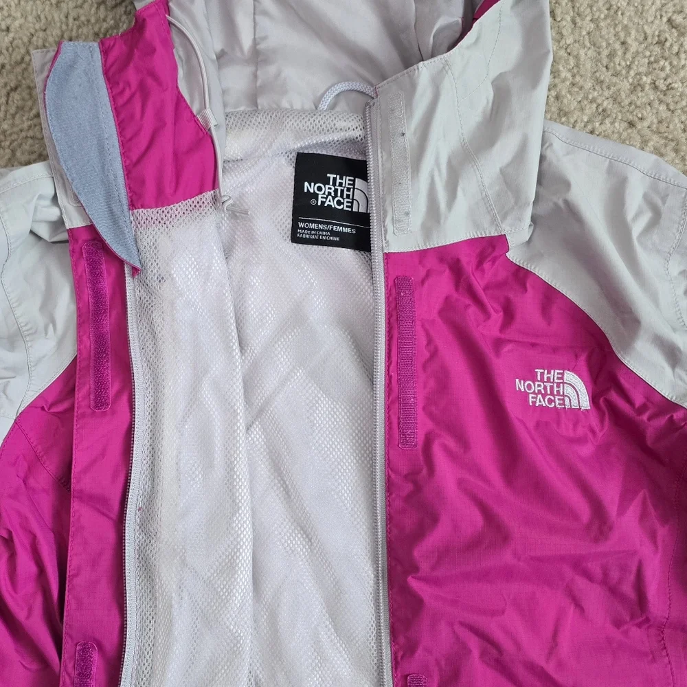 Women's The North Face Venture Hooded Rain Jacket Coat Pink DryVent Size Small - Picture 2 of 7